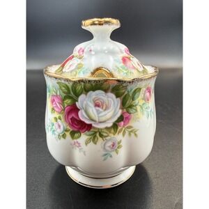 Royal Albert CELEBRATION Marmalade Jar w/ Lid - VTG - RARE